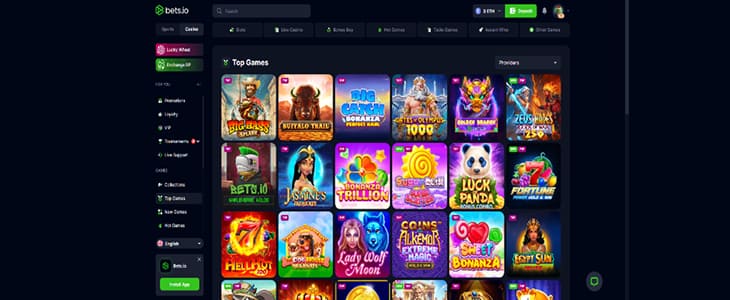 Bets.io casino games