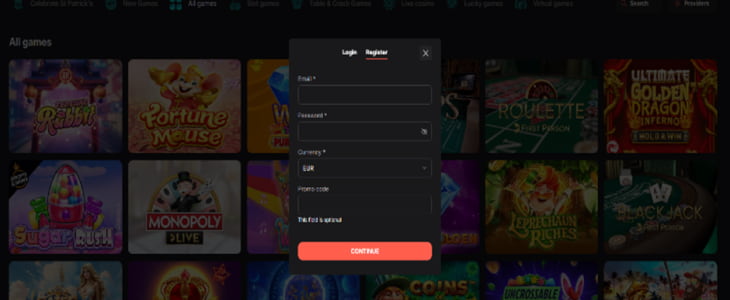 Wettson casino registration